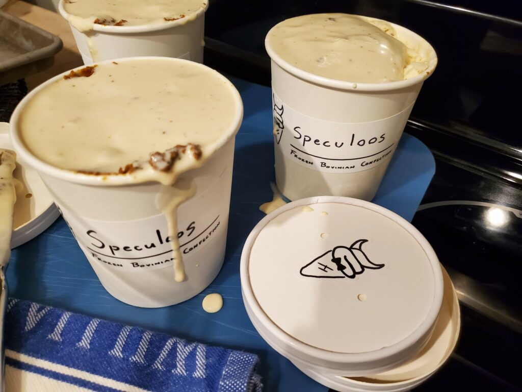 ice cream in pint cartons